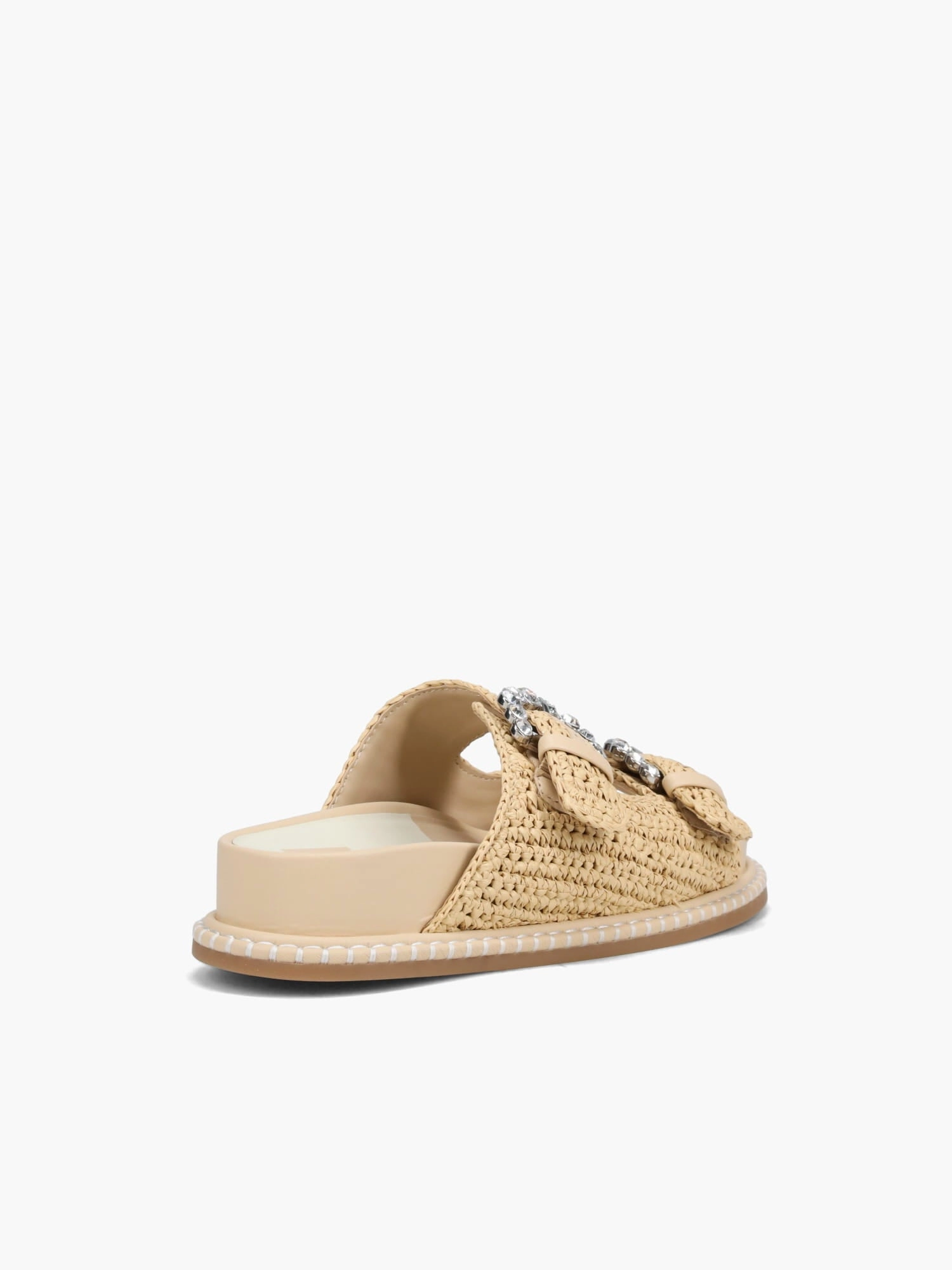 Shauny Crystal Natural Knit Chic Vacation Footwear