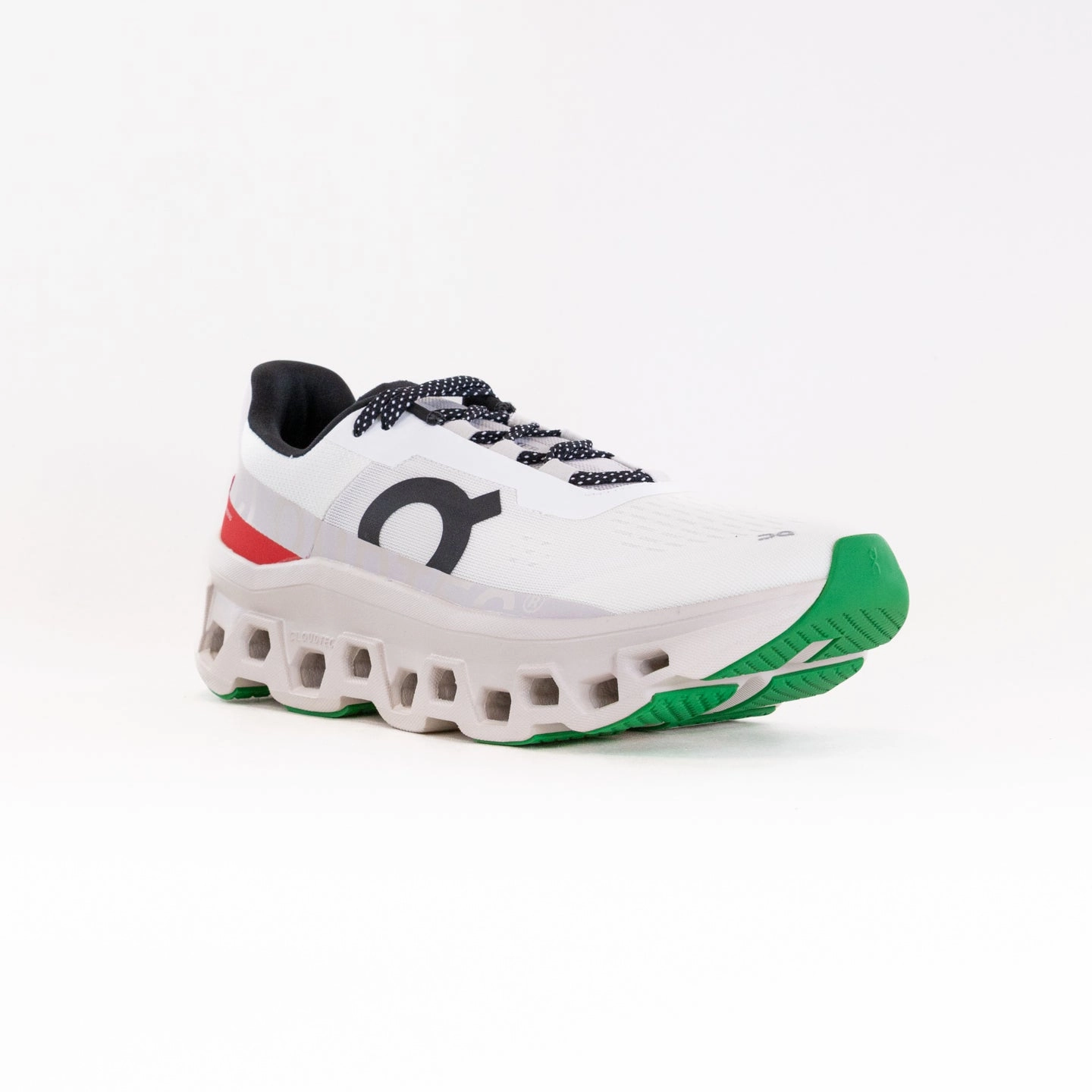 On Cloudmonster (Men's) - Ivory/Pearl Bold Look Plan Hike