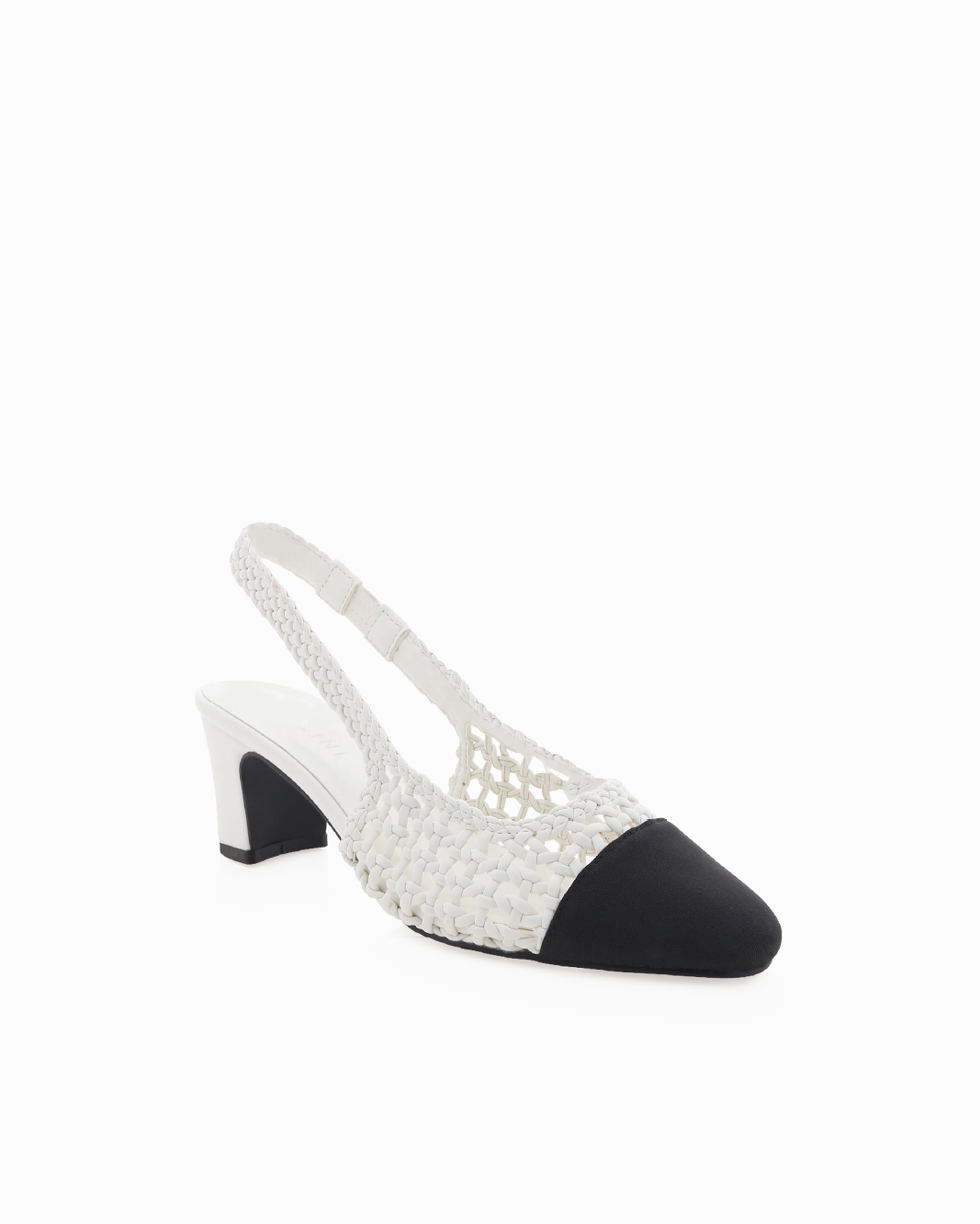 Sun Proof FLORIS - WHITE-BLACK GROSGRAIN