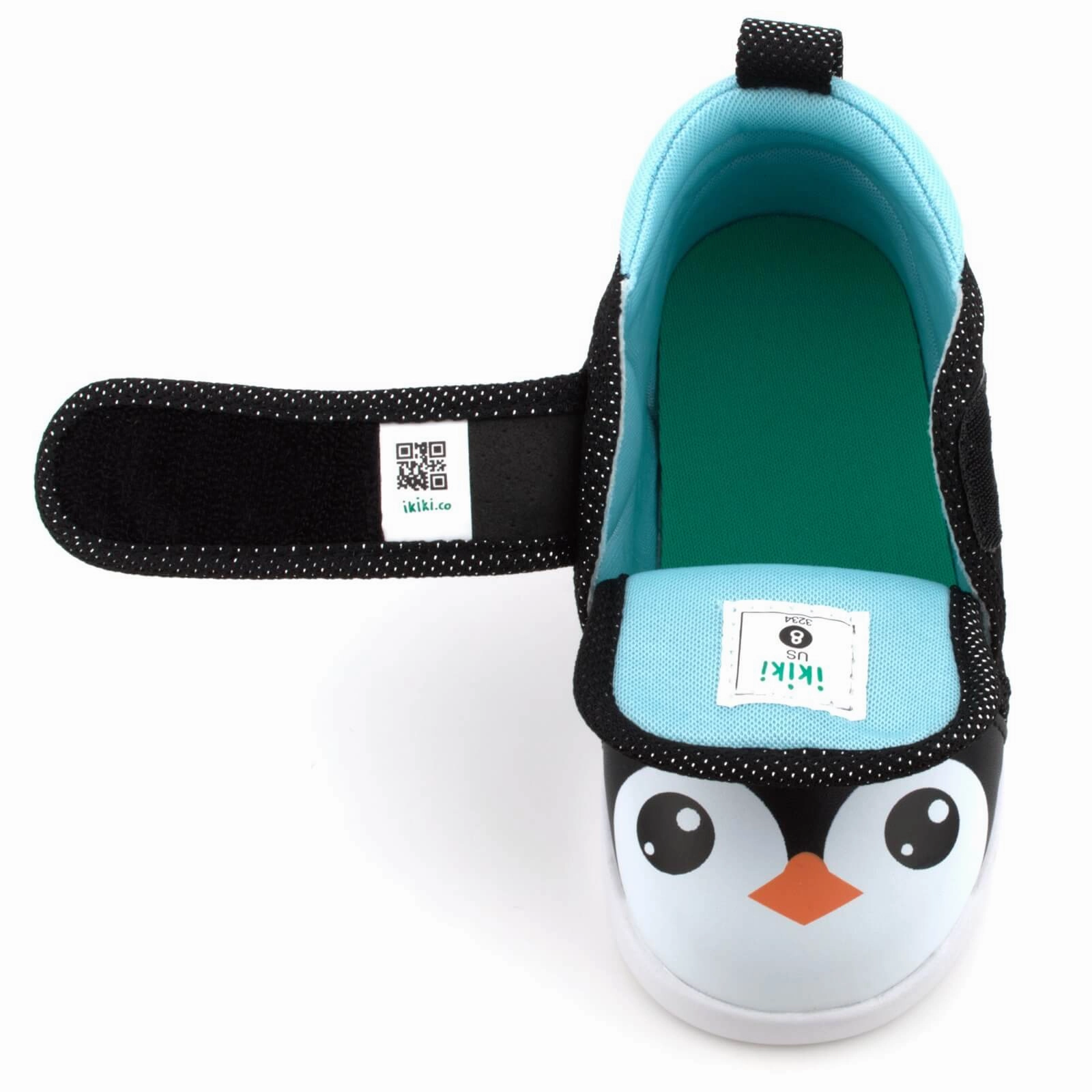 Penguin Squeaky Toddler Shoes | Sparkly Black Version 2 2025 Stride Easy Year Trust