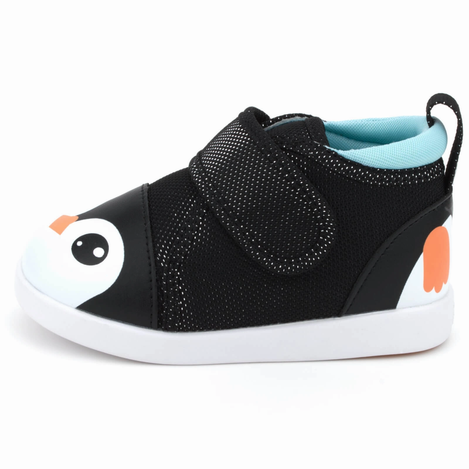 Memory Foam Insert Penguin Squeaky Toddler Shoes | Sparkly Black Version 2 2025