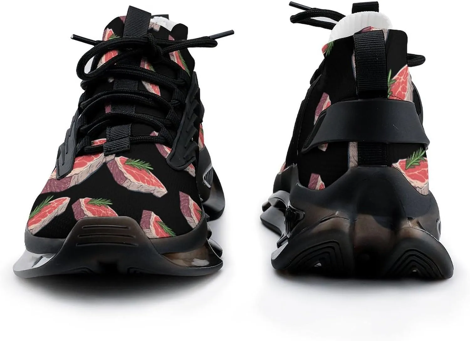 Food Steak Mens Sneakers Running Shoes Lightweight Athletic Shoes for Jogging Walking Gym