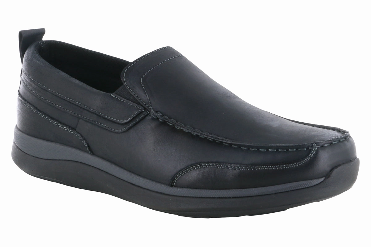 Ultra Responsive Foam Reinforced Heel Counter Propet Preston Slip On Black