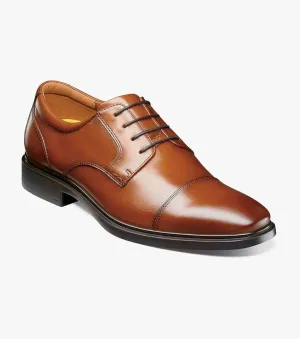 Forecast Cap Toe Oxford-Cognac | Florsheim Ultra-soft wear infants' Forecast Cap Toe Oxford-Cognac | Florsheim