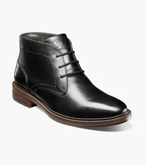 Forge Plain Toe Chukka Boot-Black| Florsheim Top - quality Comfort Flex Technology Supportive Lining Forge Plain Toe Chukka Boot-Black| Florsheim