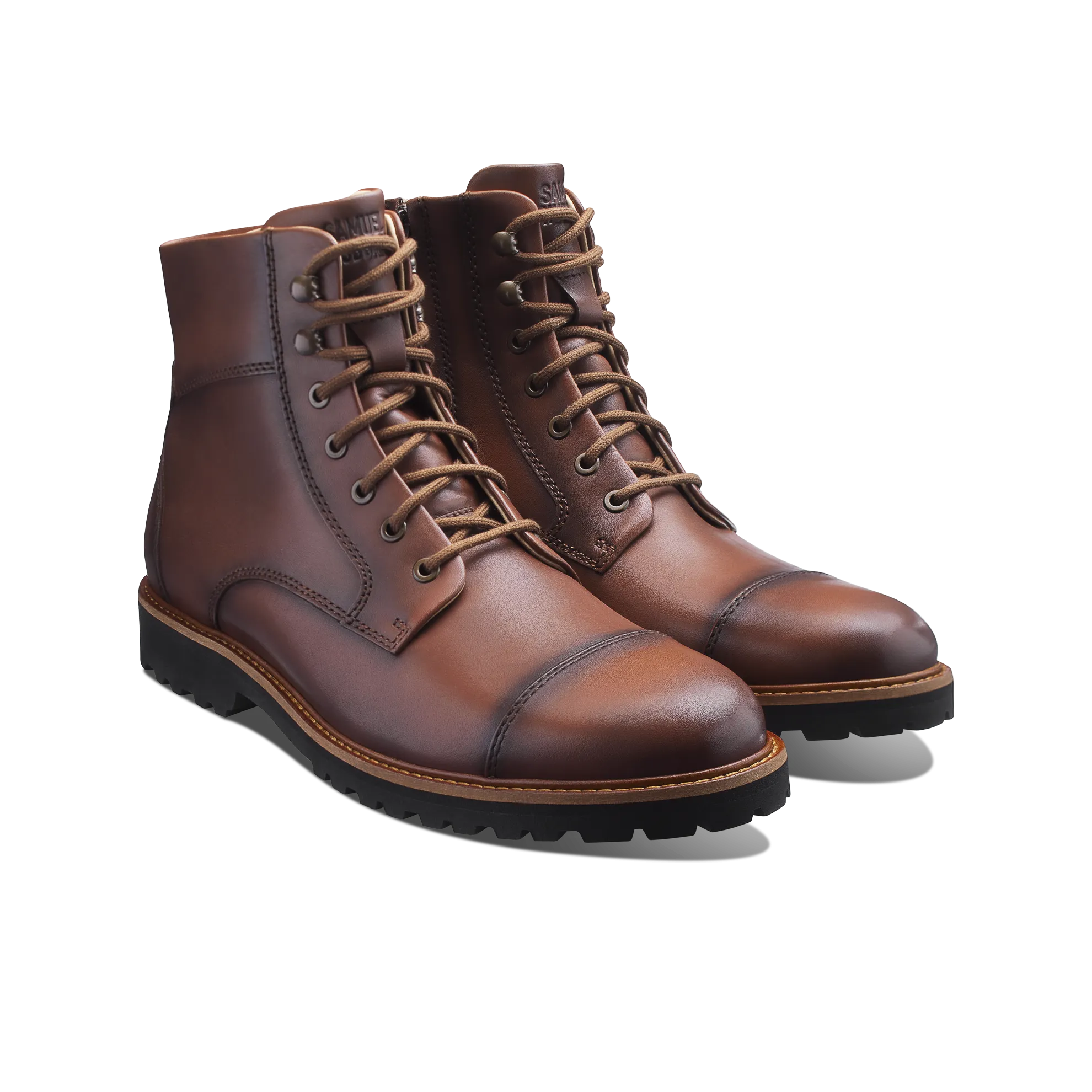 Impact Diffusing Structure Men's Uptown Maverick Boot-Cognac | Samuel Hubbard