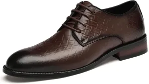 Formal Shoes Men Classic Patent Leather Shoes for Men Lace-Up Comfortable Non-Slip Dress Sneakers Office Work Low Top Dress Shoes