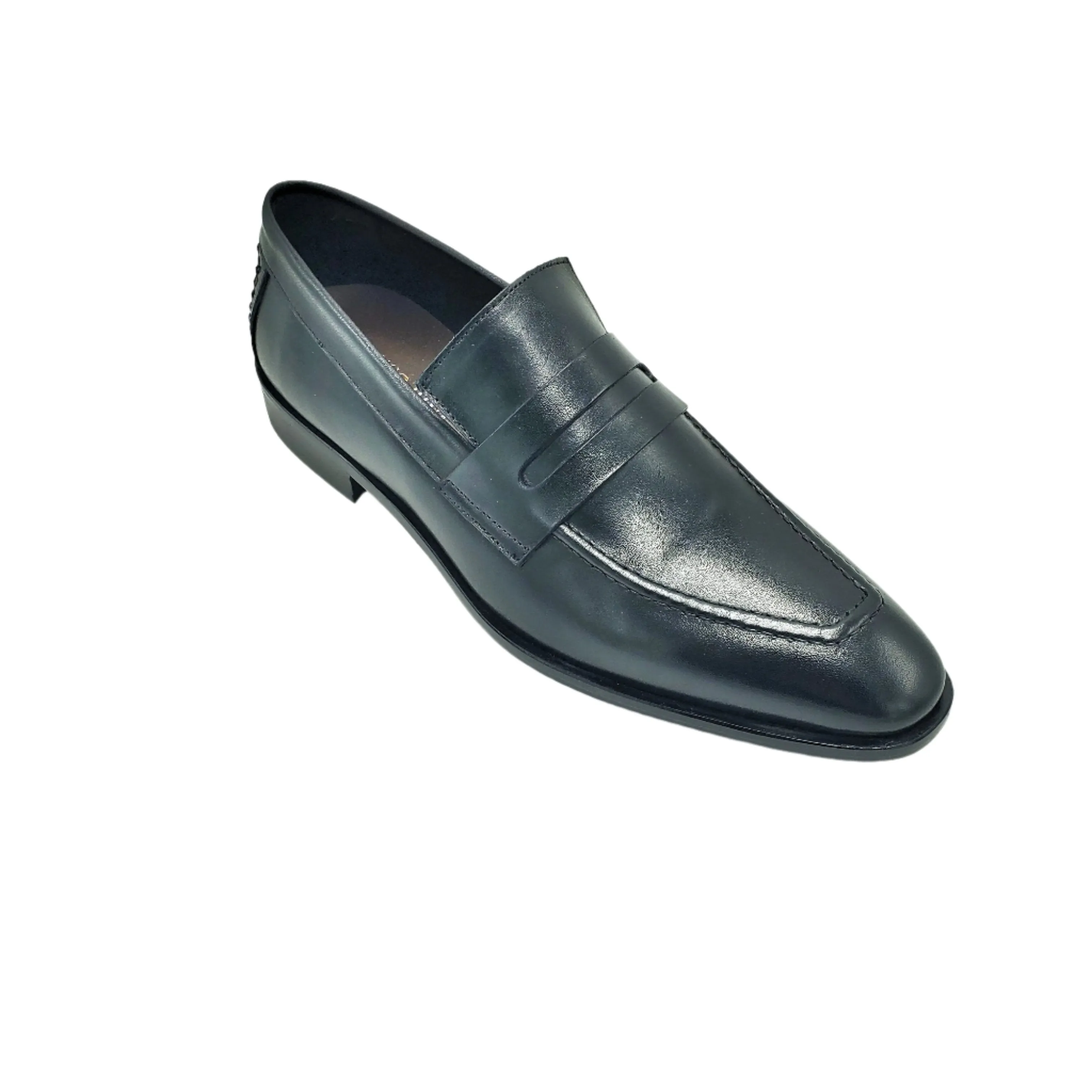 Franco Riva Shoes Loafer Blake Stich (Black) vero cuoio