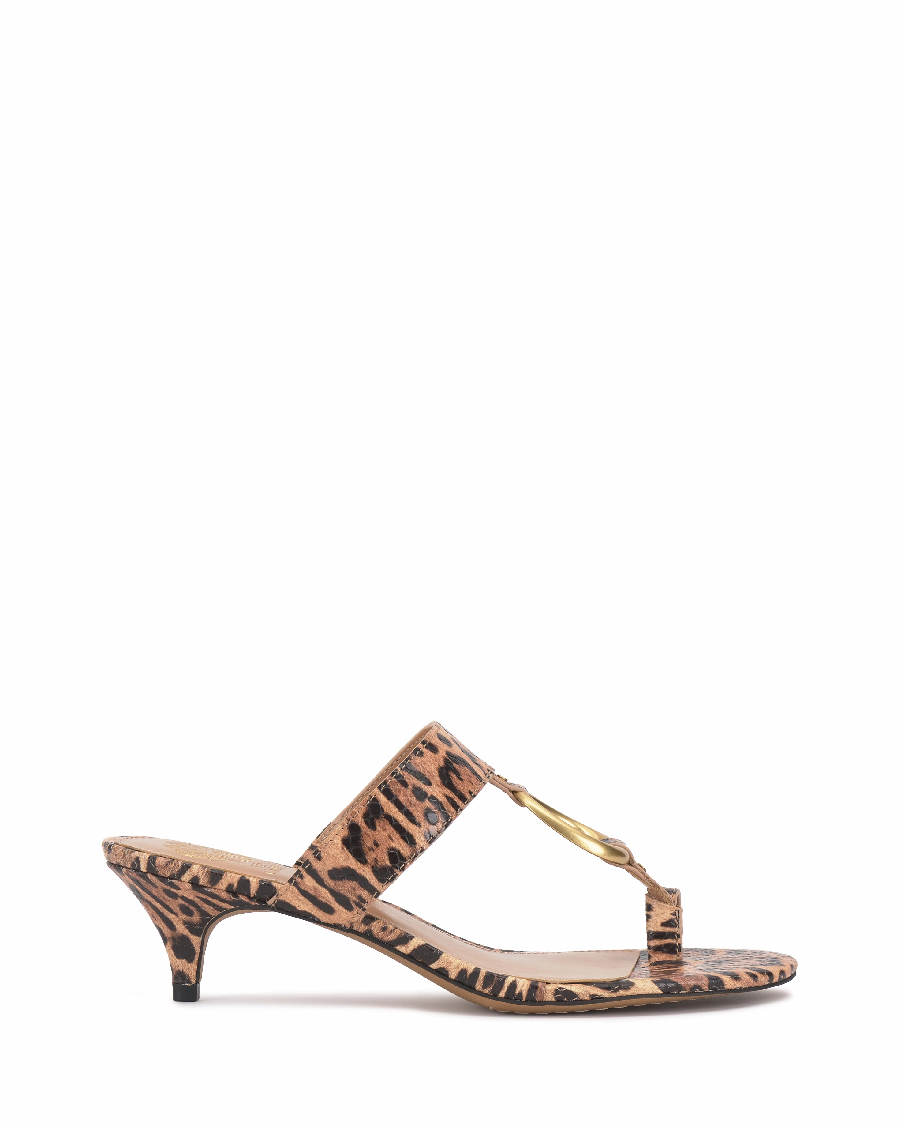 Kimena O-Ring Kitten Heel Sandal Fur Trim Cosmic Glow
