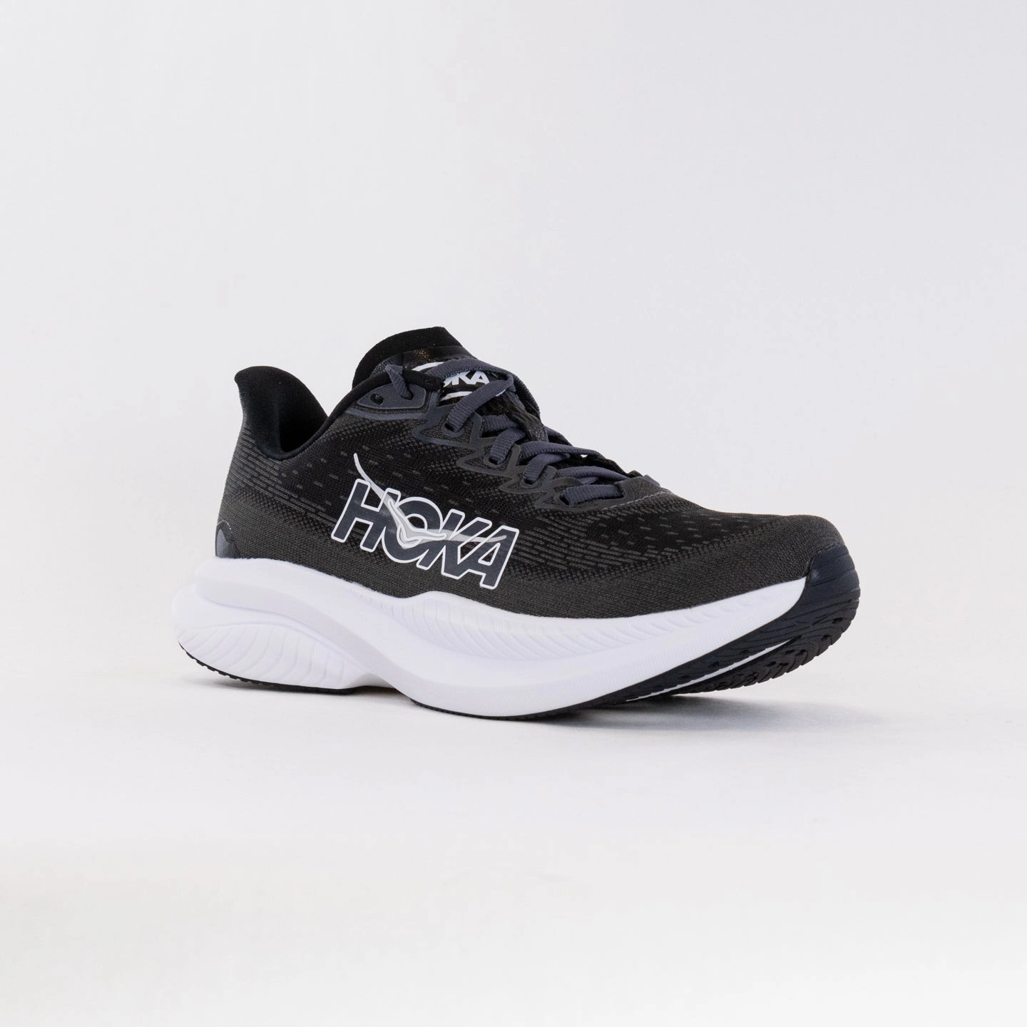 Yellow Sun Hoka Mach 6 (Men's) Wide - Black/White
