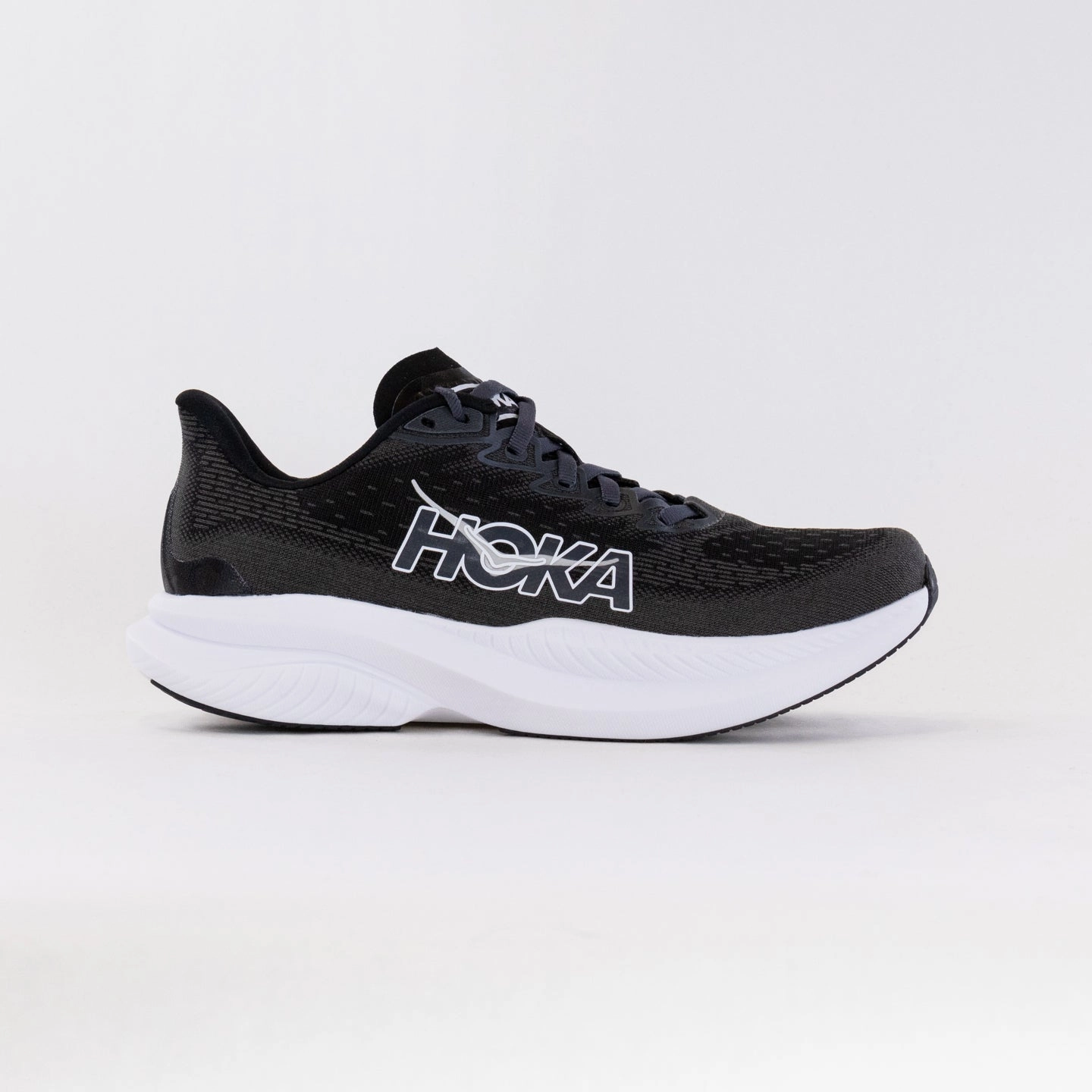 Low Key Hoka Mach 6 (Men's) Wide - Black/White