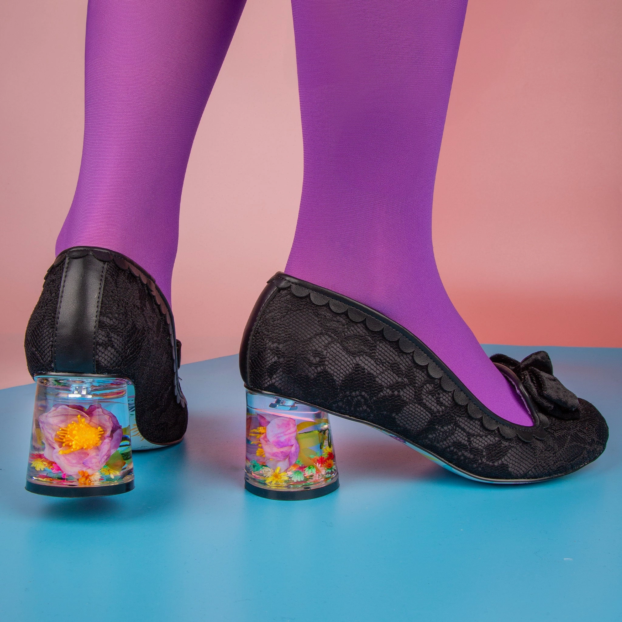 Formal boots Fashionable Pumps Frosted Flower