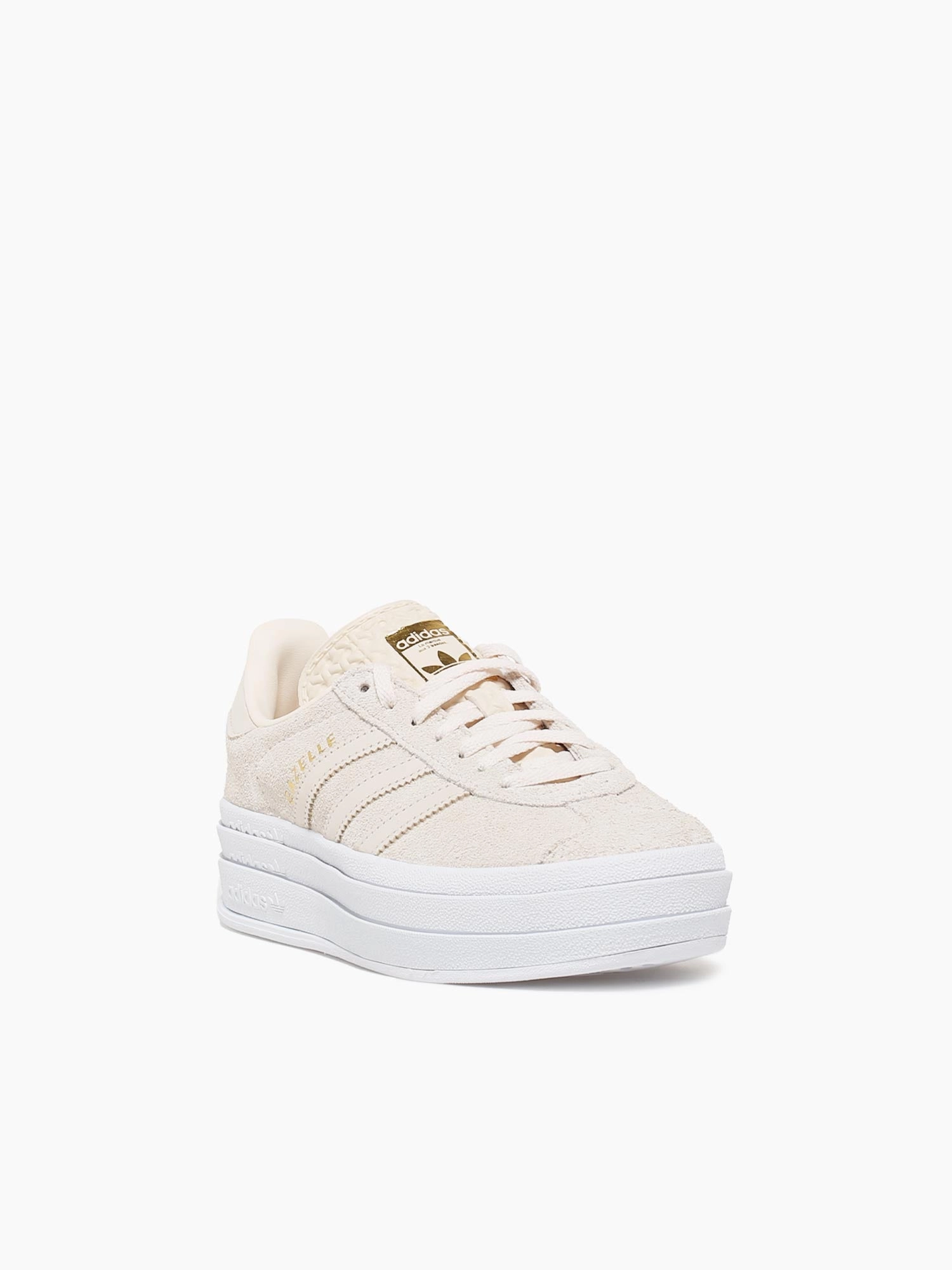Gazelle Bold W Wonder White Leather Padded Edge Cushioned traction