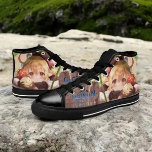 Genshin Impact Klee Shoes High Top Sneakers for Kids and Adults