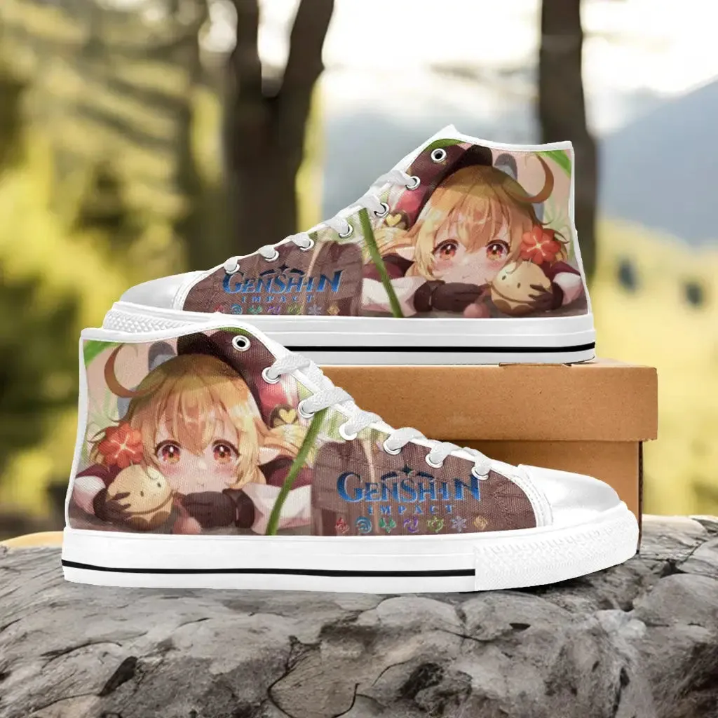 Genshin Impact Klee Shoes High Top Sneakers for Kids and Adults