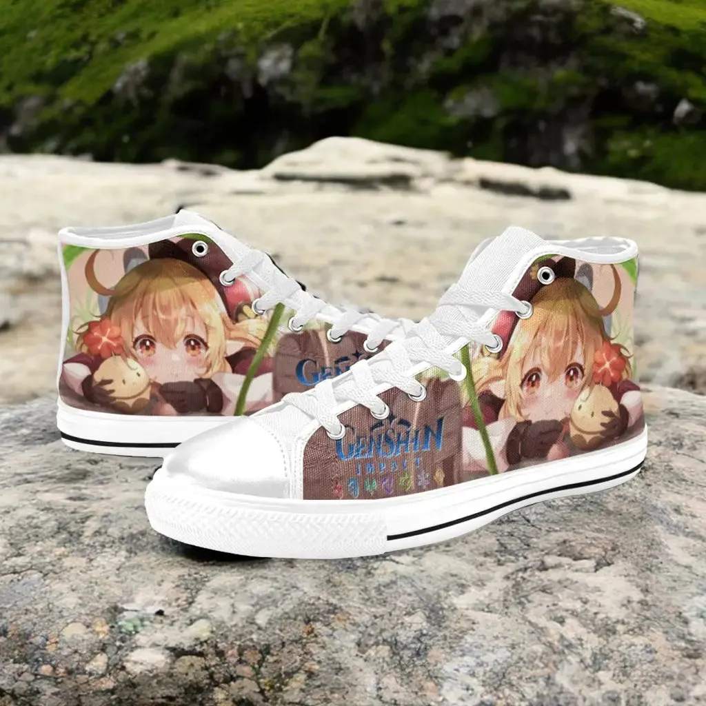 Genshin Impact Klee Shoes High Top Sneakers for Kids and Adults