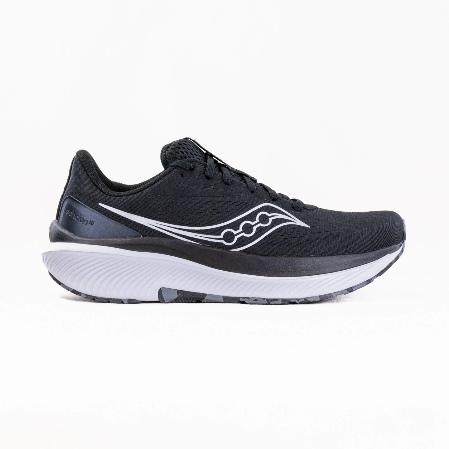 Saucony Echelon 10 (Men's) - Black/Silver Ventilated
