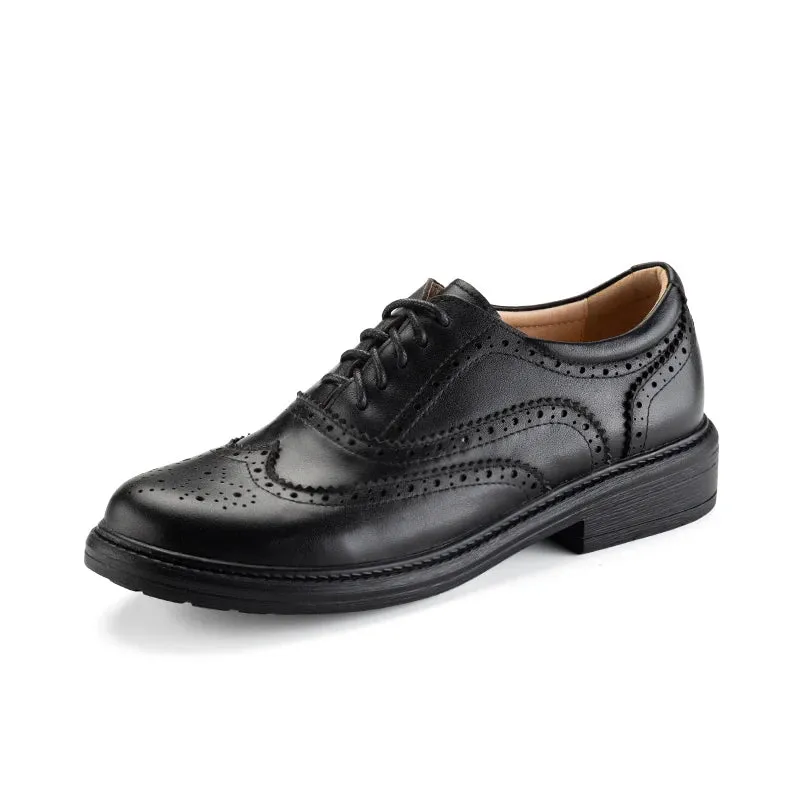 Genuine Leather Mixed Color Oxfords