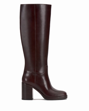 Gibi Wide Calf Knee High Boot Slim-Heel Gibi Wide Calf Knee High Boot Anatomical Contour Design