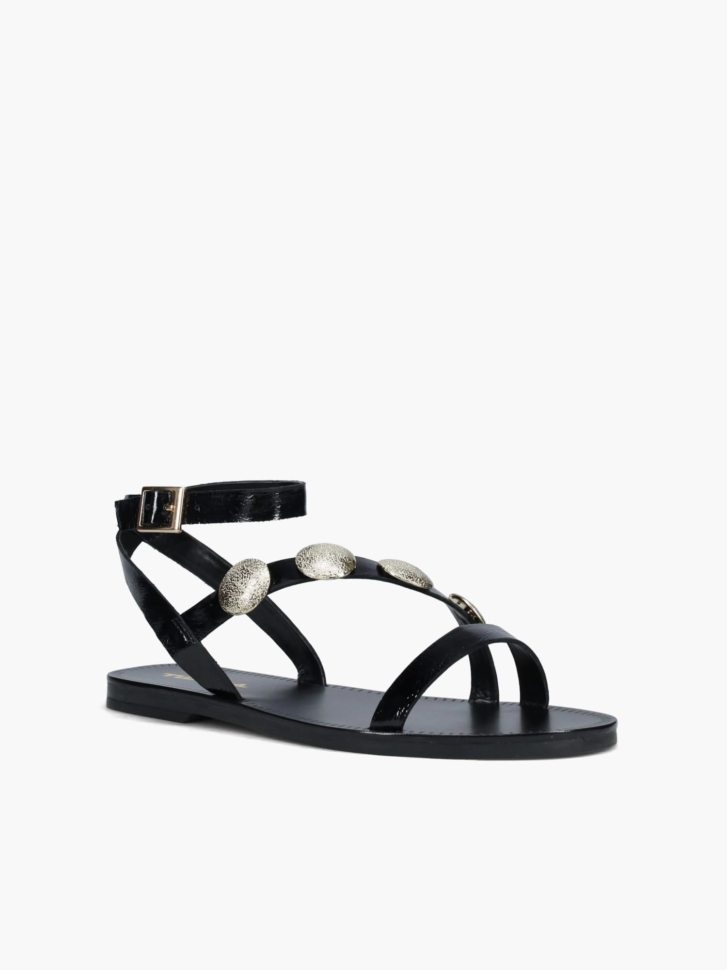 Daily Wear Sporty Outdoor Sandals Gina Preto Verniz