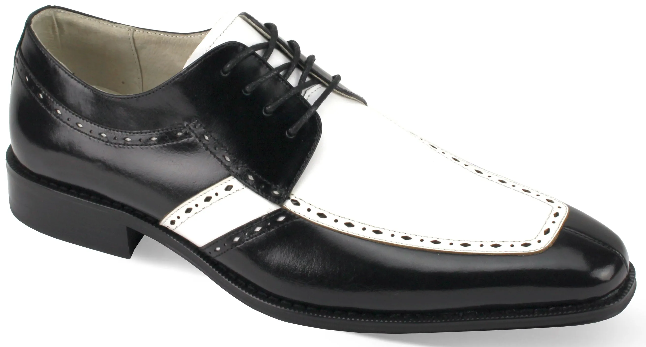 Giovanni |Merrick-Black/White For formal presentations Comfortable footgear