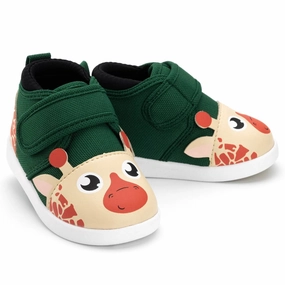Giraffe Squeaky Toddler Shoes | Green Field-Fit Giraffe Squeaky Toddler Shoes | Green Eco Friendly Office Workers