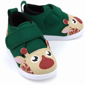 Giraffe Squeaky Toddler Shoes Version 2 2025 Mud-Track Ergonomic Footbed Shape forest walk Giraffe Squeaky Toddler Shoes Version 2 2025