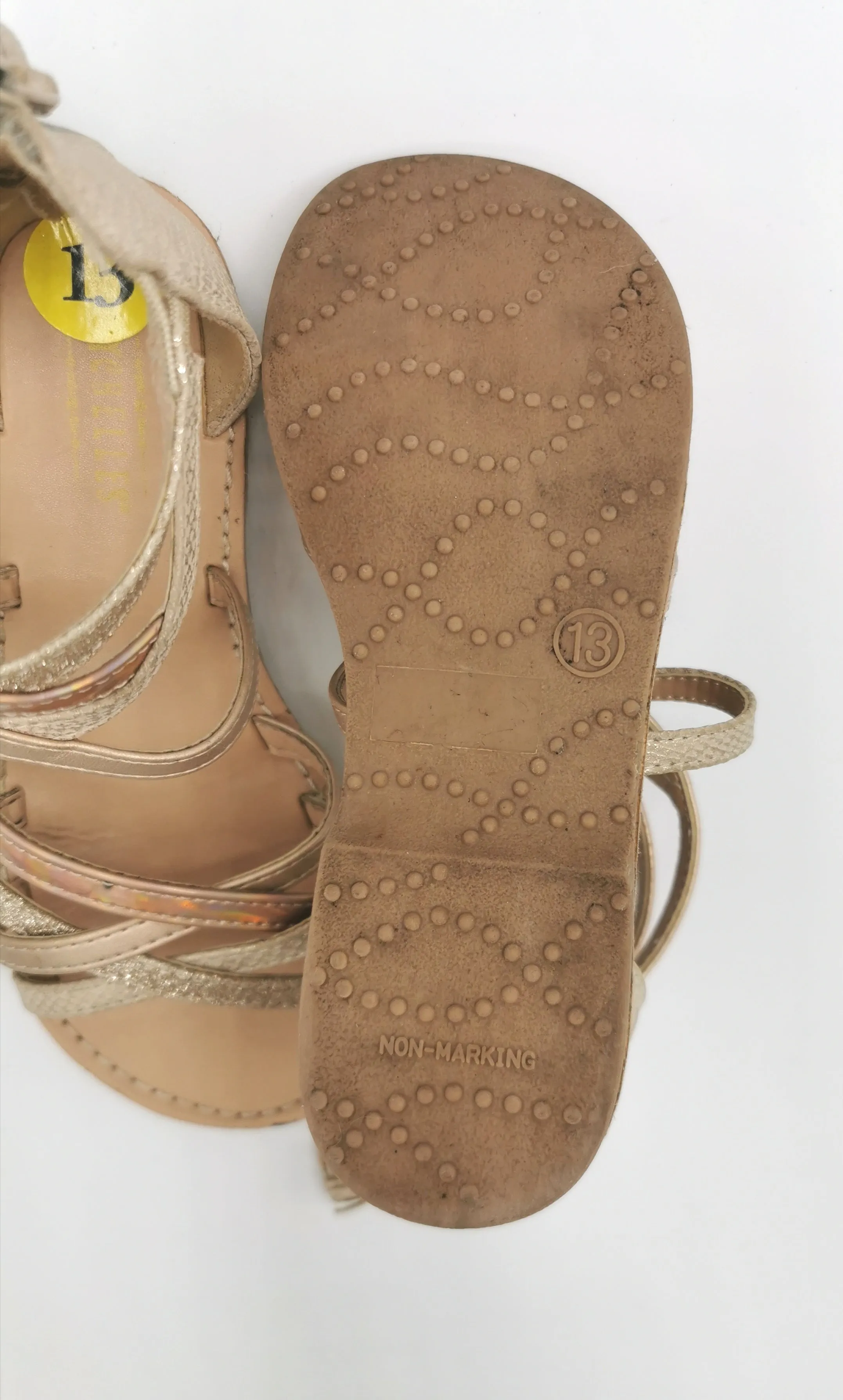 GIRL SIZE 13 YOUTH - SEYCHELLES, Bohemian Gladiator Sandals VGUC B12
