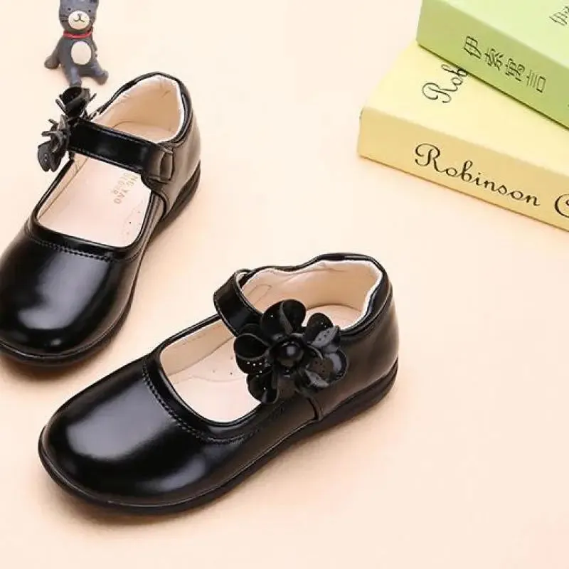 Girl's Leather School Shoes