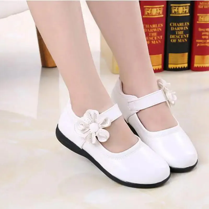 Girl's Leather School Shoes