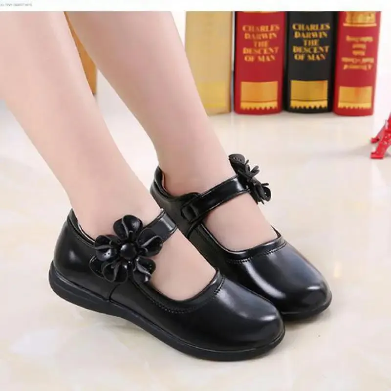 Girl's Leather School Shoes