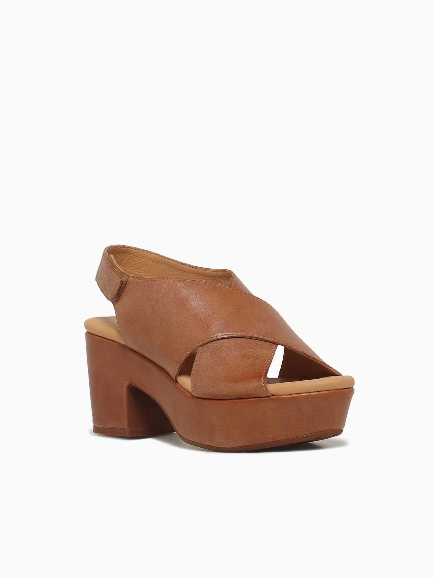 Glendera Camel Leather High Heel