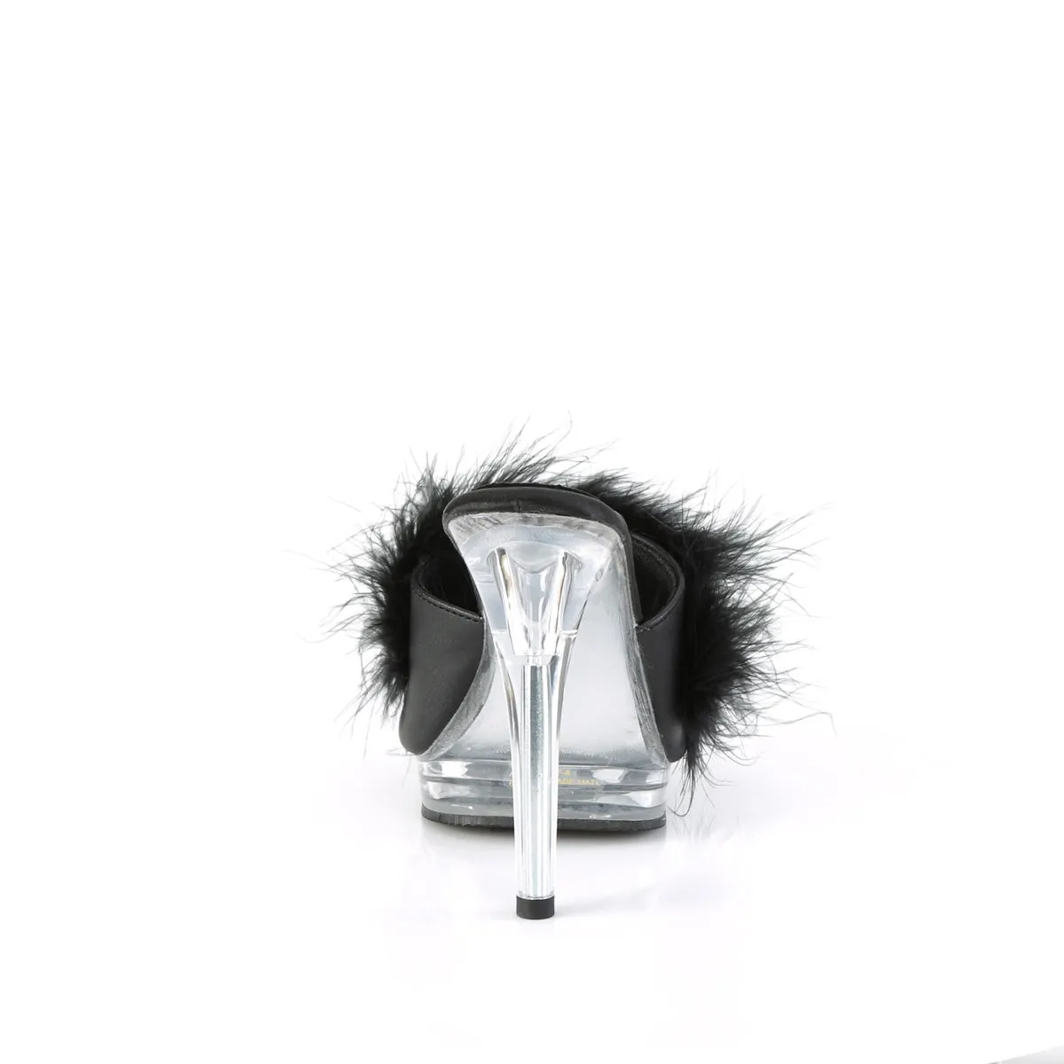 GLORY-501F-8 Fabulicious 5" Glory Black Faux Leather Sexy Shoes (High Heels)
