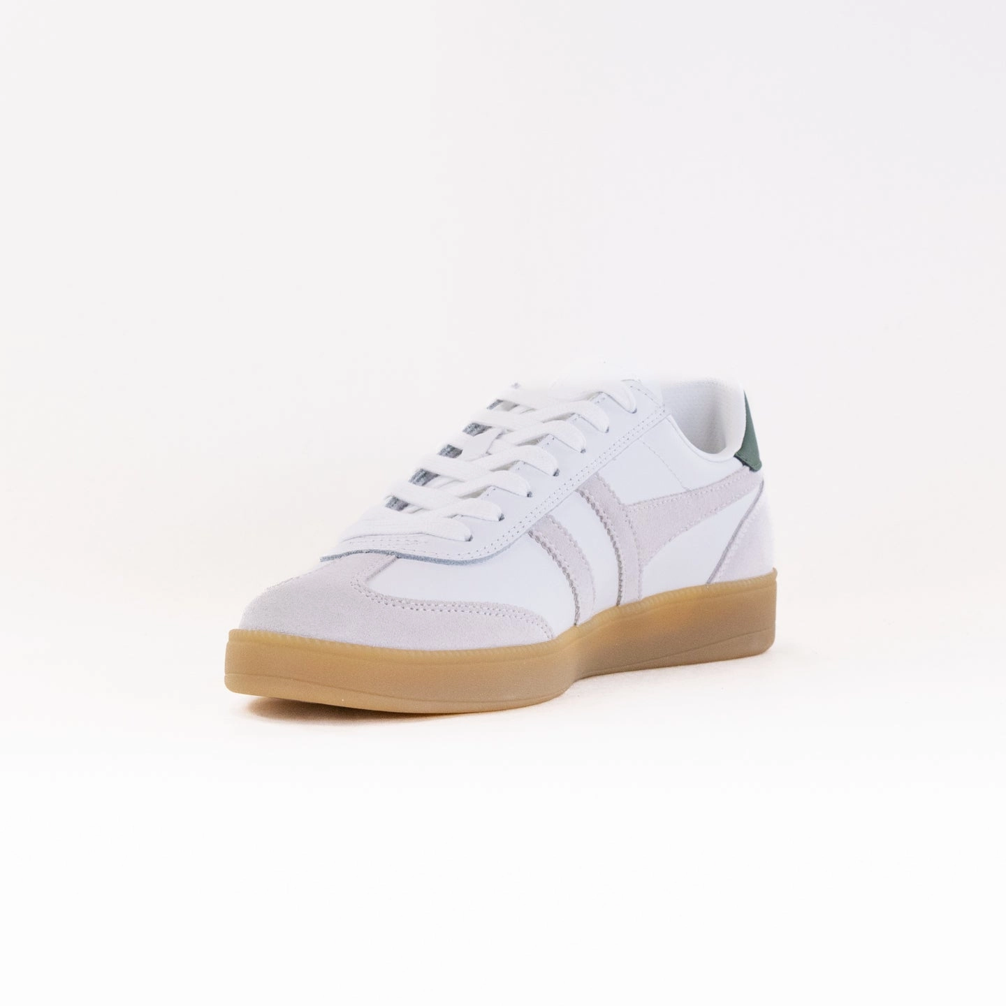 Shady Run School Jog Gola Classics Viper Leather (Men's) - White/White/Evergreen/Gum