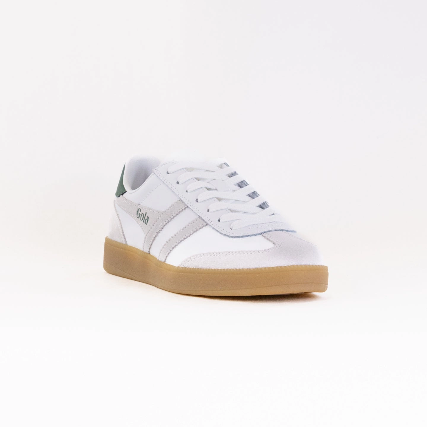 Gola Classics Viper Leather (Men's) - White/White/Evergreen/Gum Neutral Colors