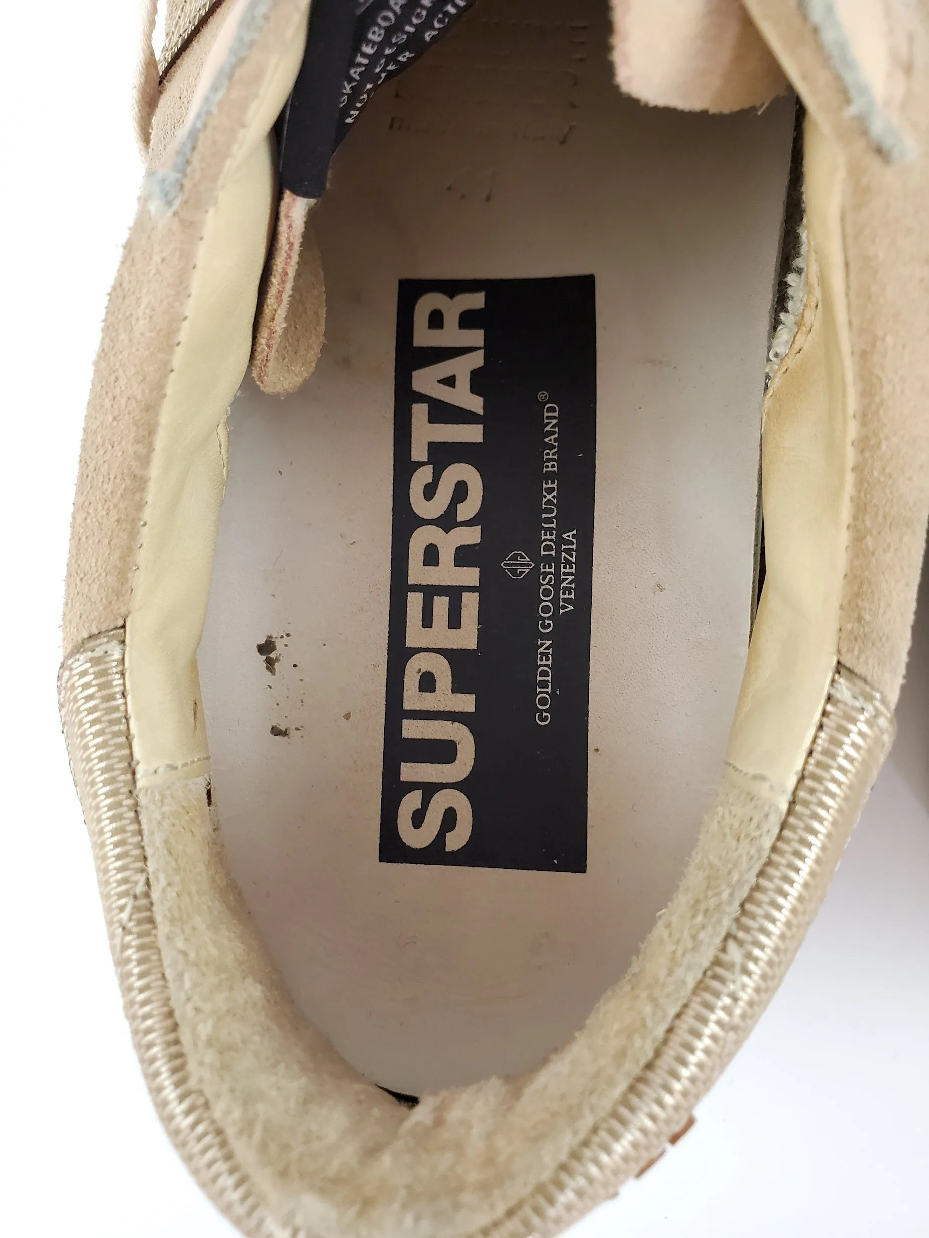 GOLDEN GOOSE Beige Superstar Sneakers 41