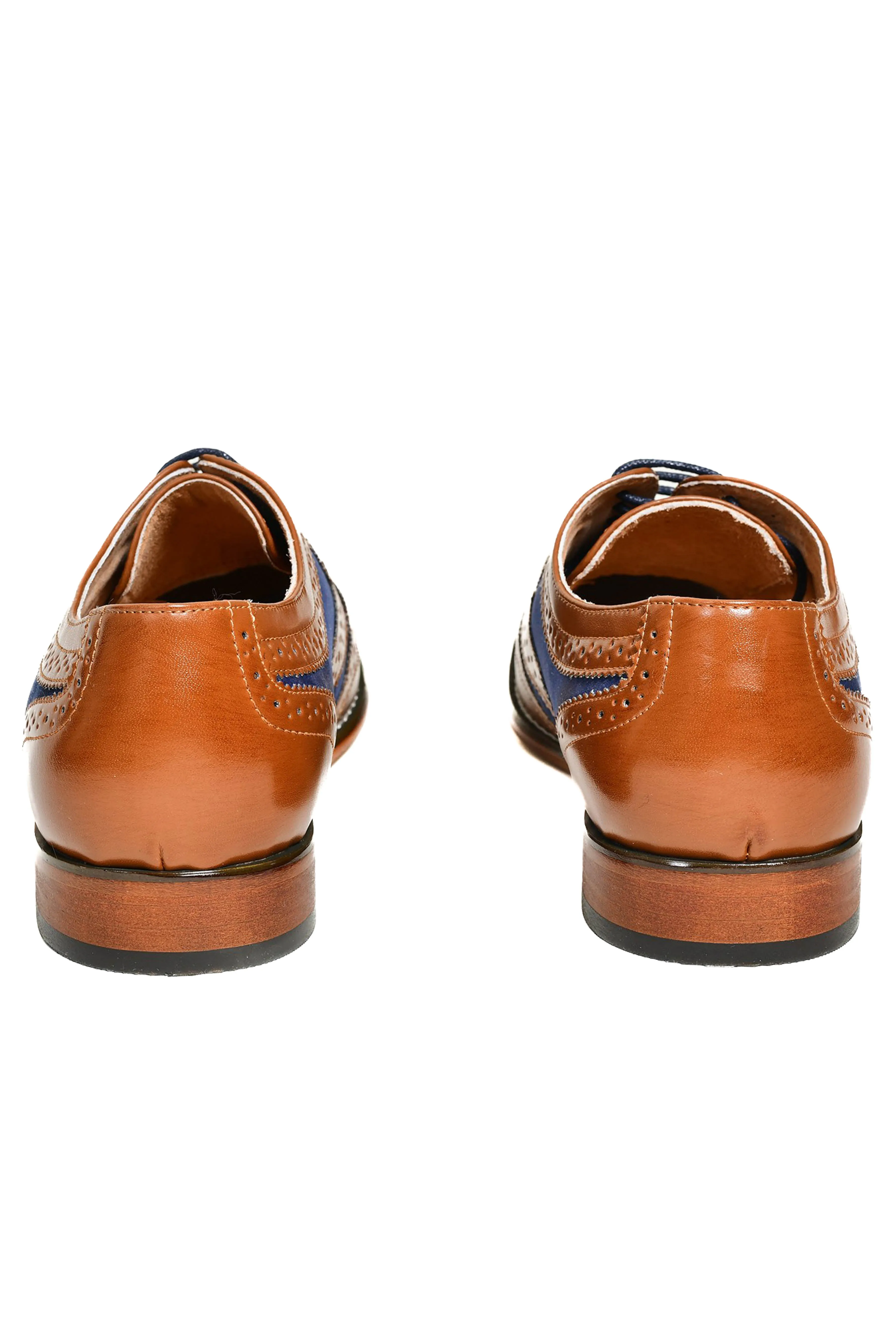 Goor Tan And Navy Brogues