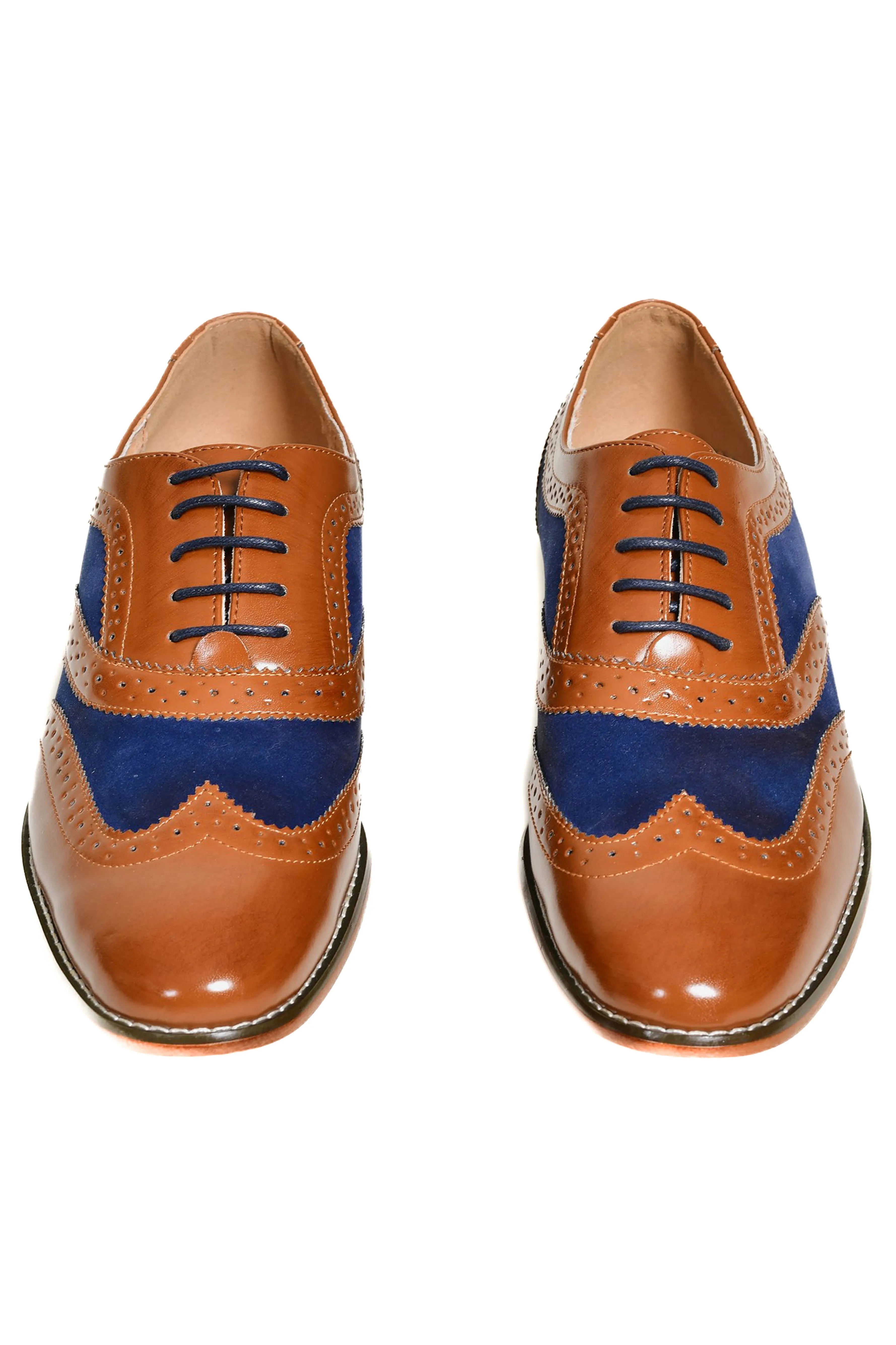 Goor Tan And Navy Brogues