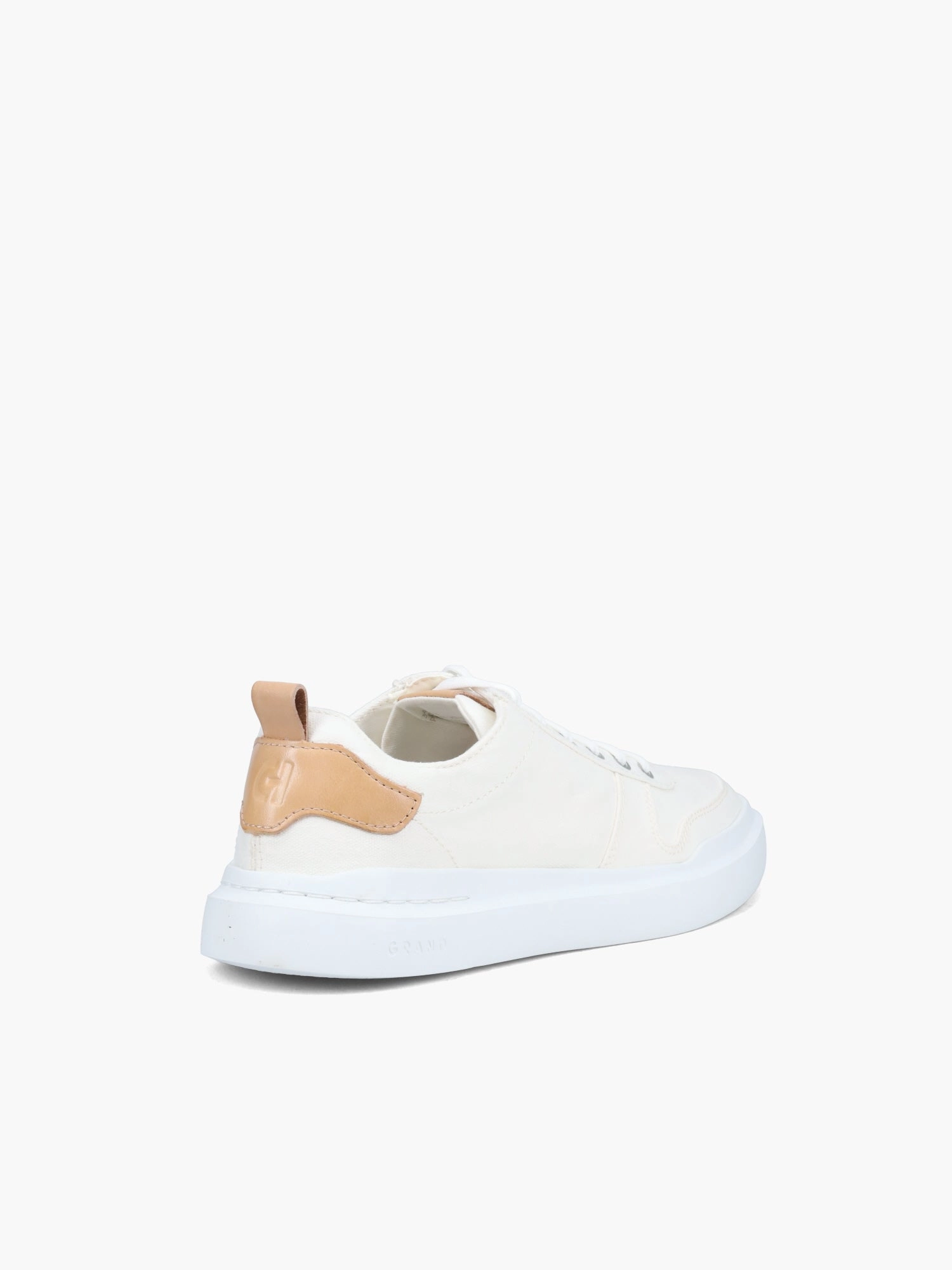 Grandpro Court Sneaker C34713 Ivory Abrasion Resistant Fabric Cushion Line