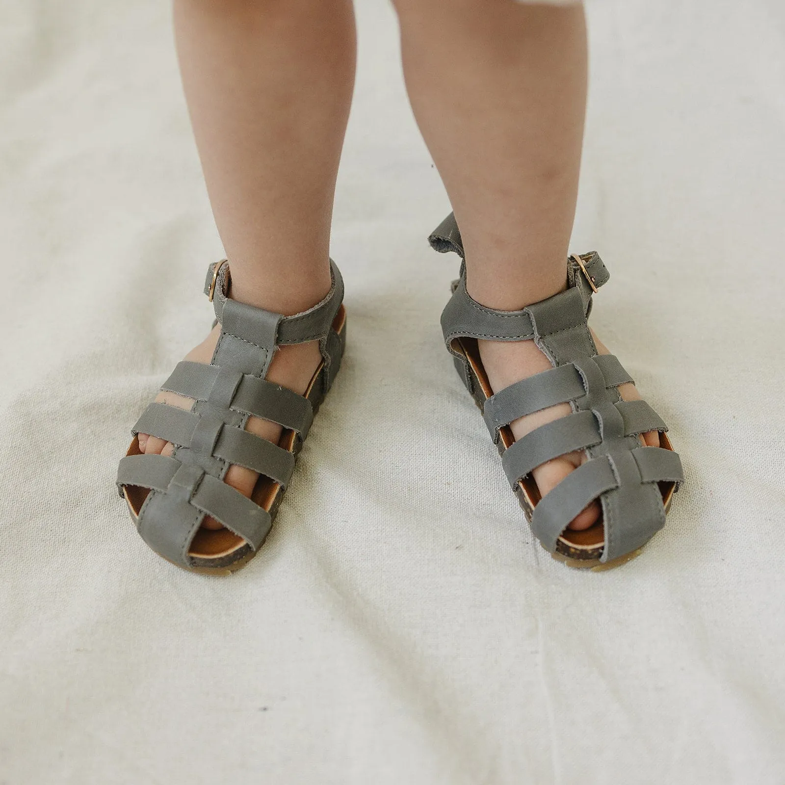 Gray - Fisherman Sandal - US Size 5-10 - Hard Sole