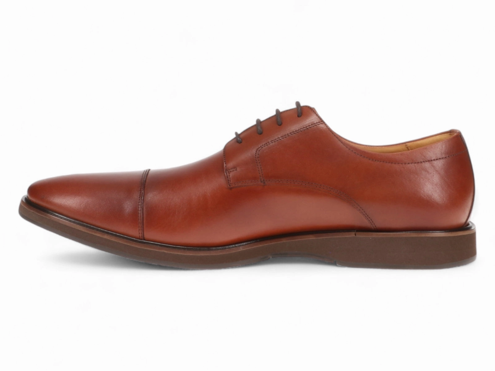 Lounge Wear Michael Ellis Elliott Cap-Toe Dress Shoe Whiskey Brown