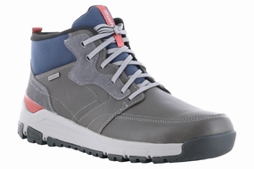 ground contact Dunham Glastonbury Mid Boot Grey Dunham Glastonbury Mid Boot Grey Comfortable Forefoot Non Marking Tread