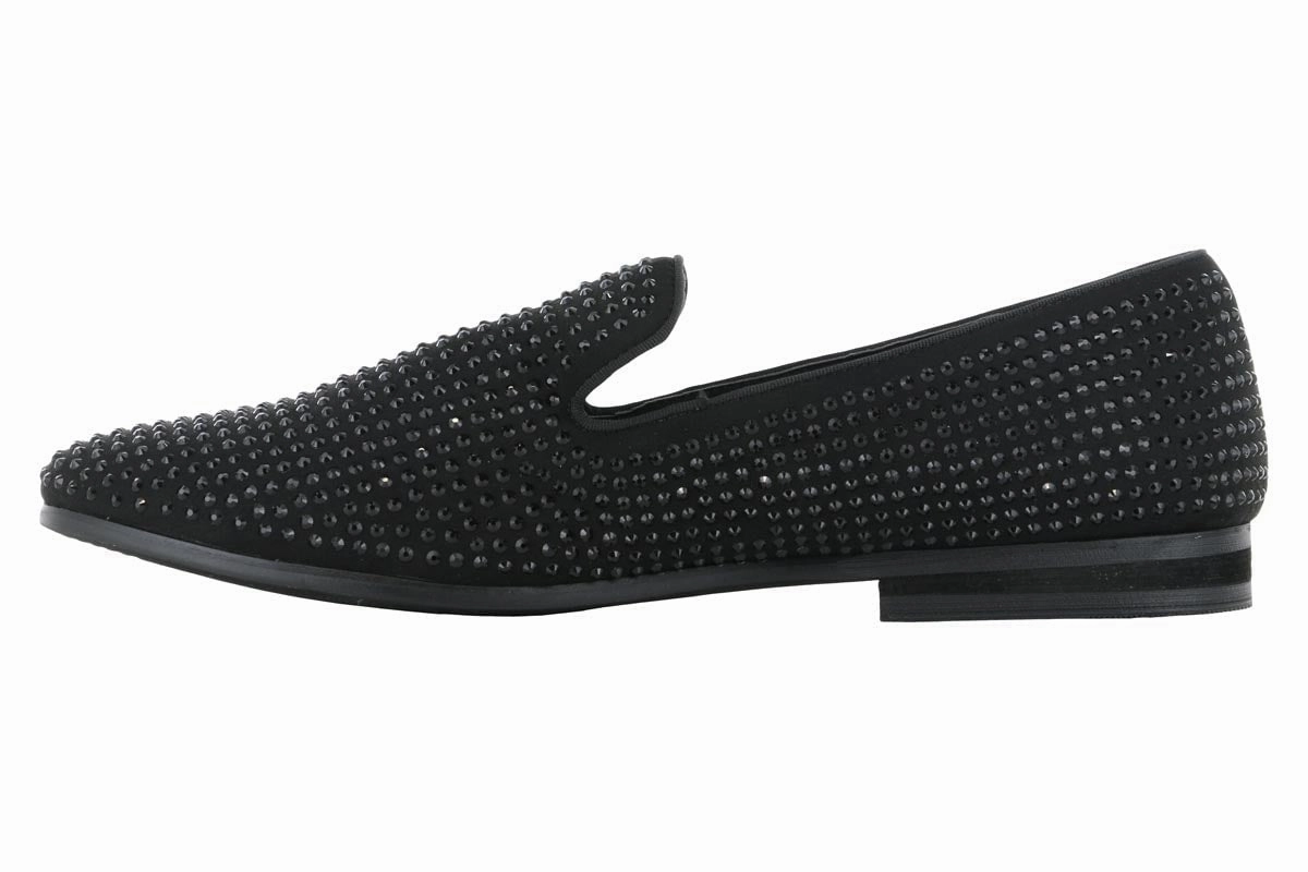 Clean Trim Prime Step Steve Madden Caviarr Black Stud Loafer