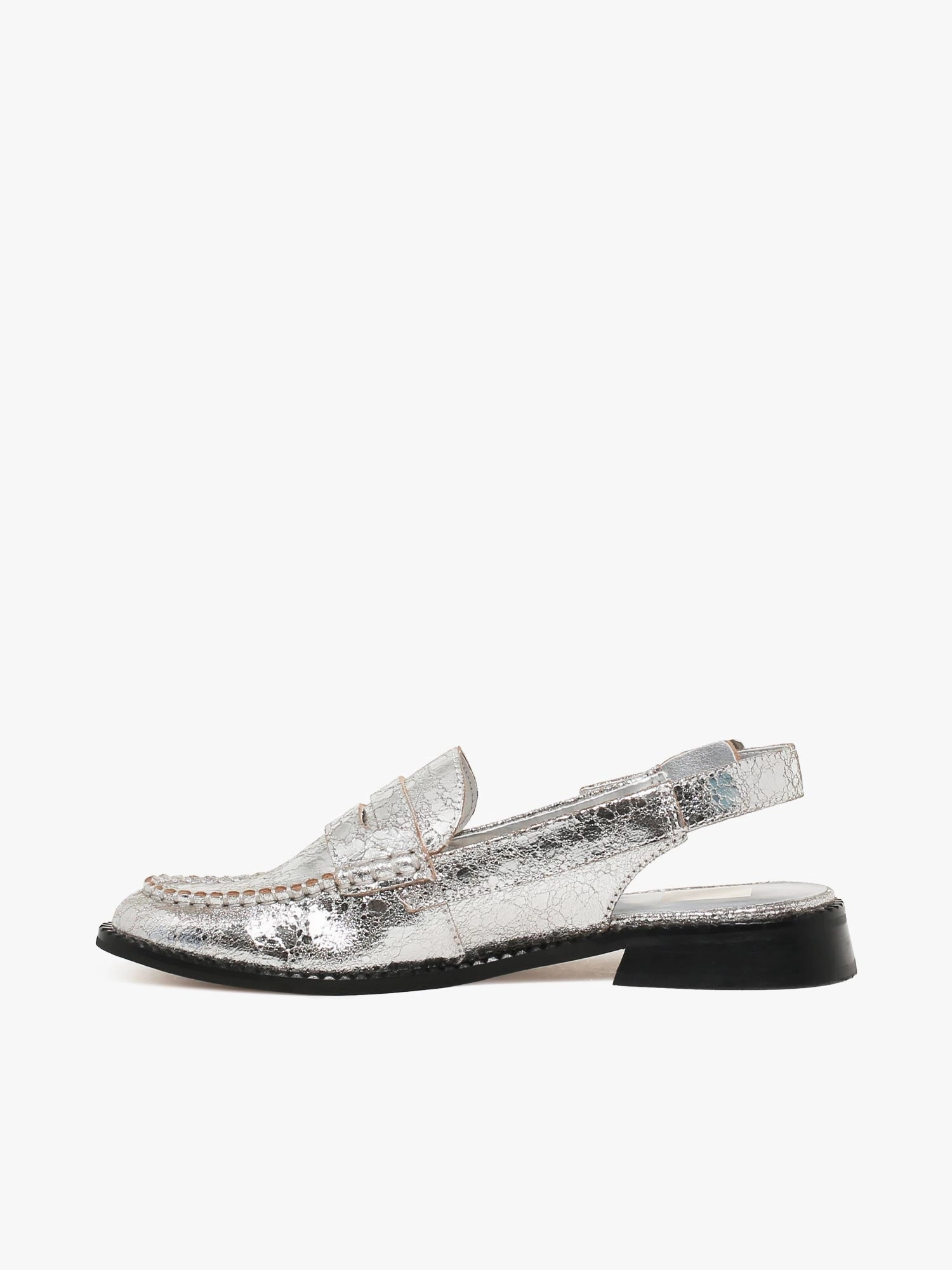 Easy Wear Hardi Silver Crackled Leather