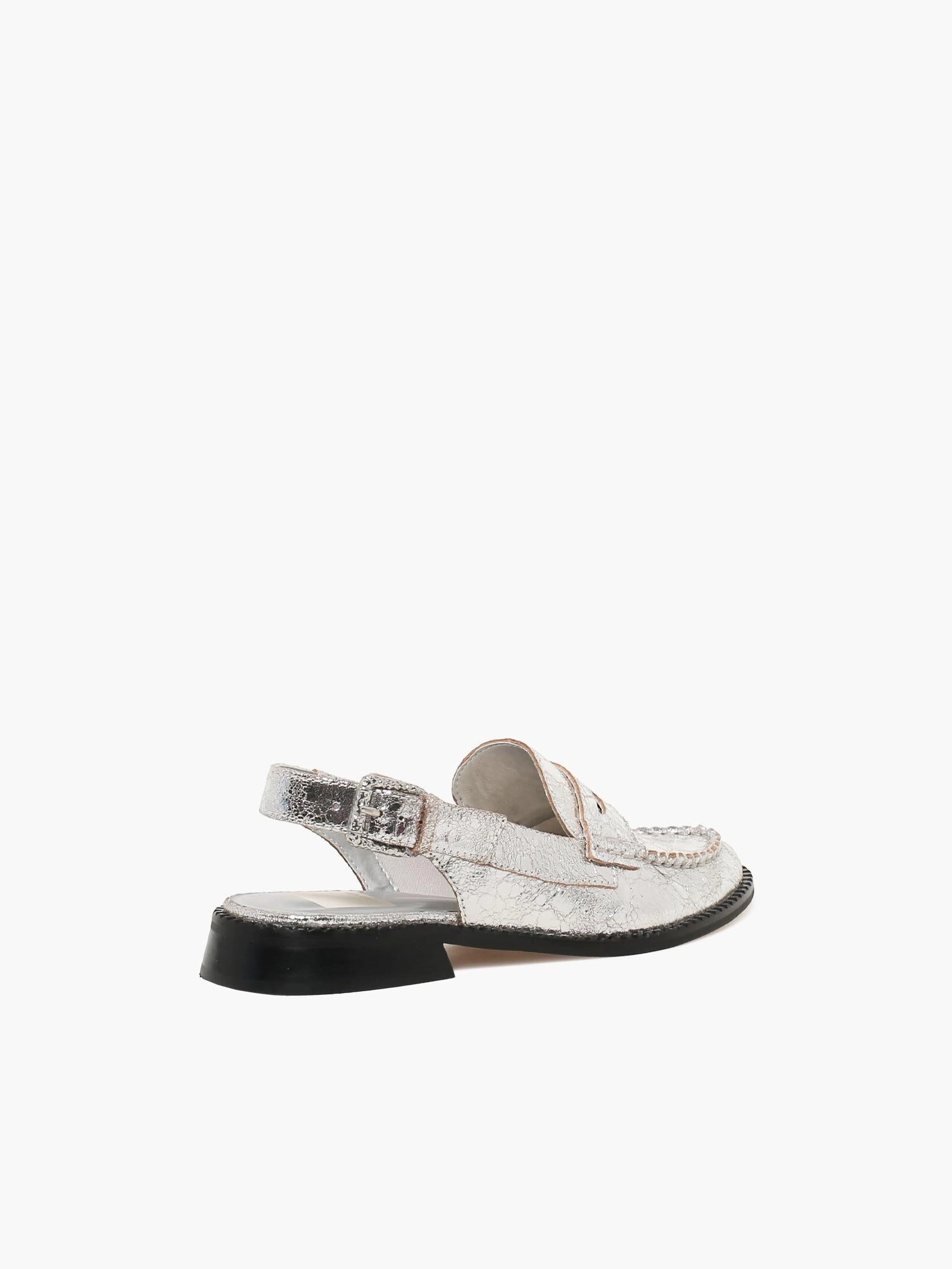 Hardi Silver Crackled Leather Breathable Sole Bay Step