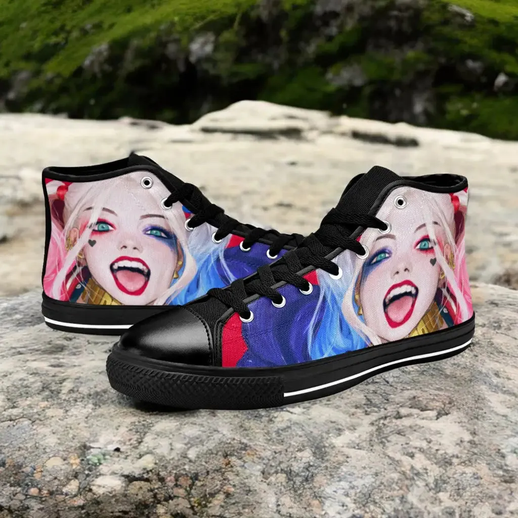 Harley Quinn Puddin Shoes High Top Sneakers for Kids and Adults