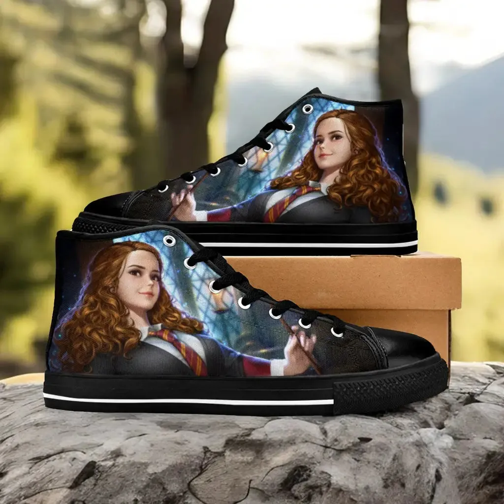 Harry Potter Hermione Granger Shoes High Top Sneakers for Kids and Adults