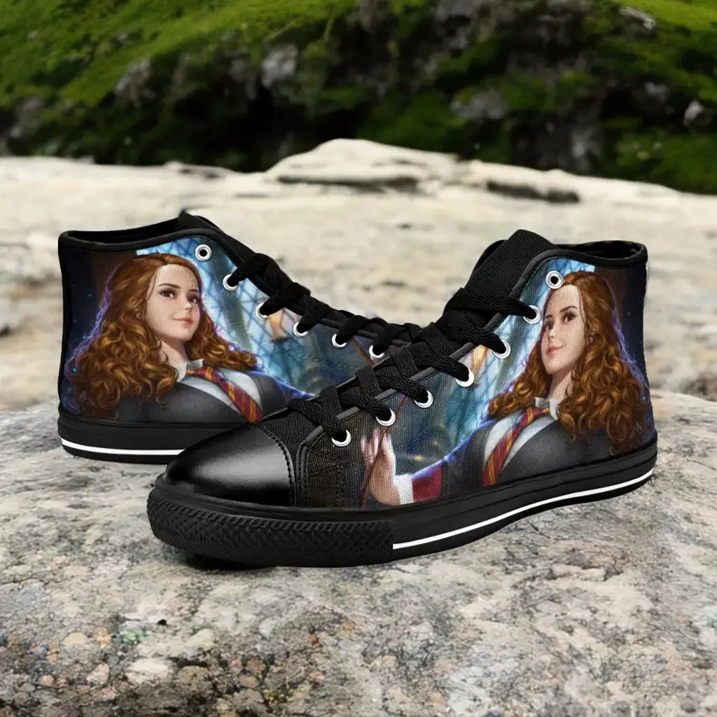 Harry Potter Hermione Granger Shoes High Top Sneakers for Kids and Adults