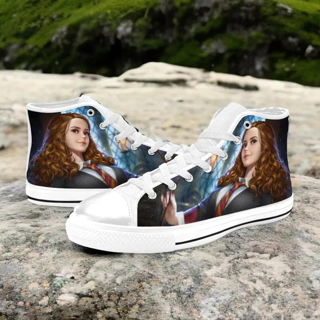 Harry Potter Hermione Granger Shoes High Top Sneakers for Kids and Adults