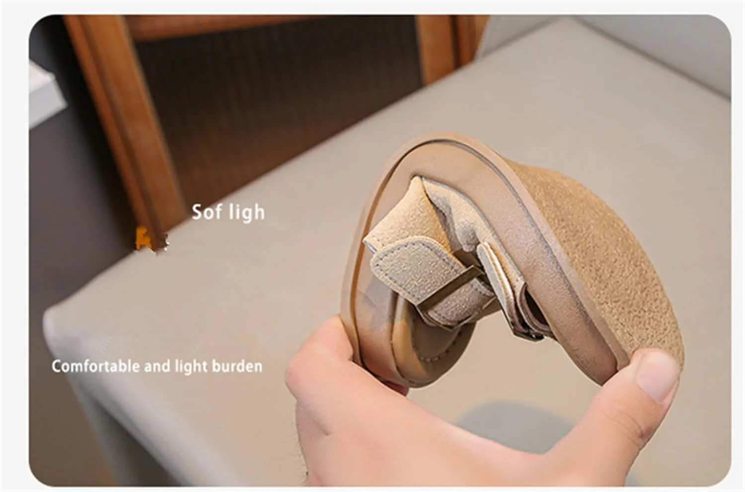 He&Yingmin Unisex-Child Slides Double Buckle Adjustable Flat Sandals Slippers for Boys Girls